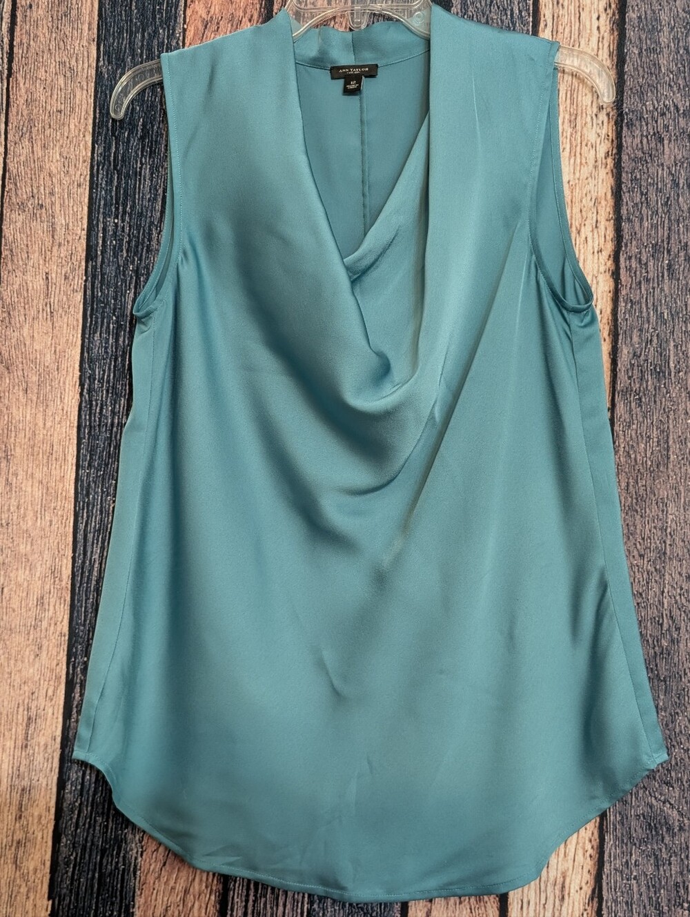 Ann Taylor Sleeveless Drape Front Blouse